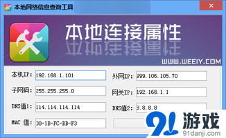本地网络信息ip查询工具信息,使用方法,免费下载
